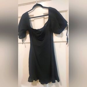 Black cotton dress. Never worn